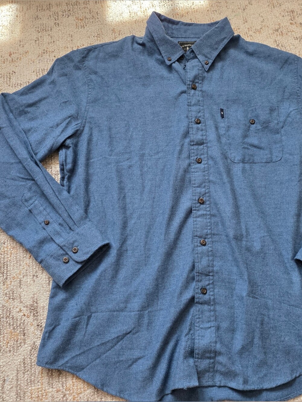 G.H. Bass & Co. Indigo Blue Long-Sleeve Button-Down Shirt